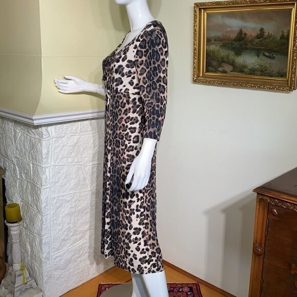 Verse Collection Animal Print Midi Dress - Picture 6 of 10